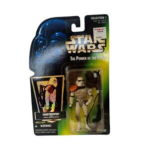 Sandtrooper with Heavy Blaster Rifle The Power of the Force 1996 Green Card
